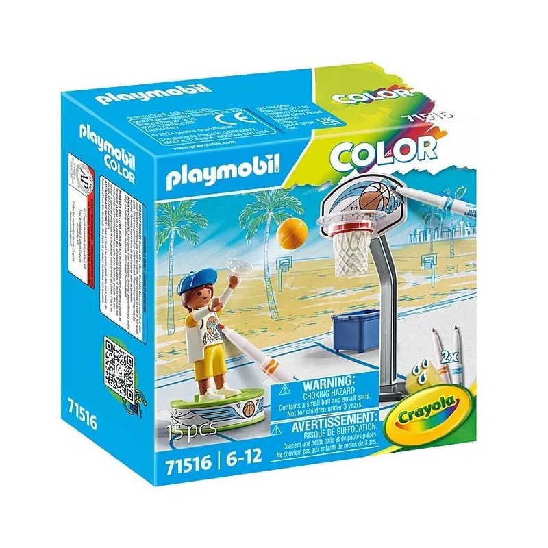 Zestaw z figurkami Color 71516 Skater z piłką do koszykówki