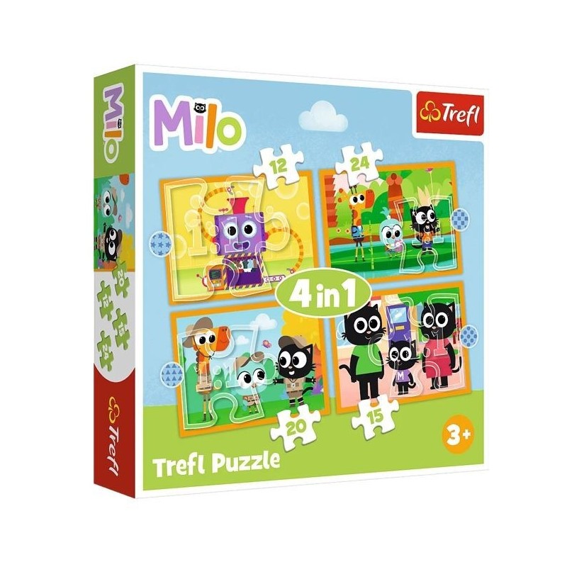 Puzzle 4w1 Poznaj Milo i jego przyjaciół