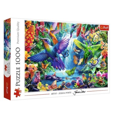 Puzzle 1000 elementów Kolibry w tropikach