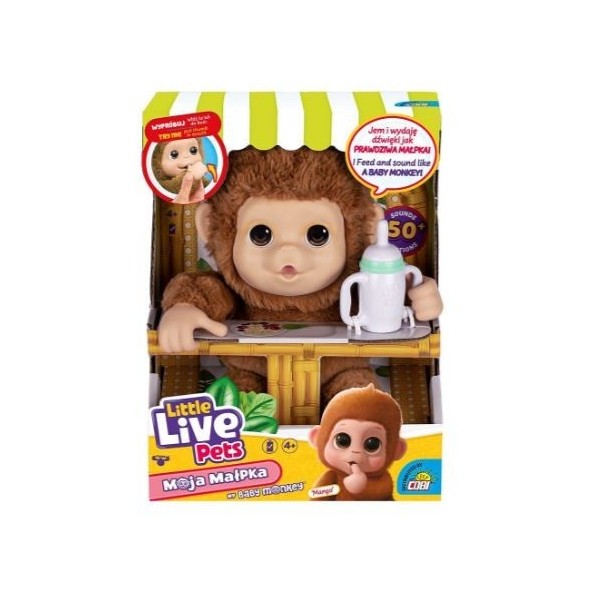 Maskotka interaktywna Little Live Pets Małpka