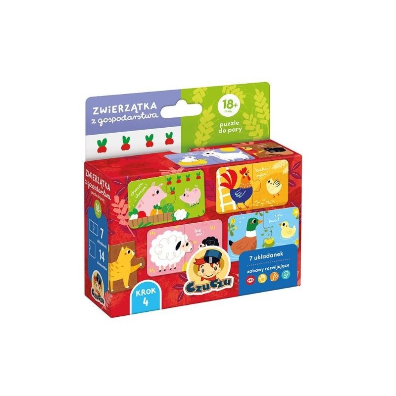 Puzzle do pary - Zwierzątka z gospodarstw