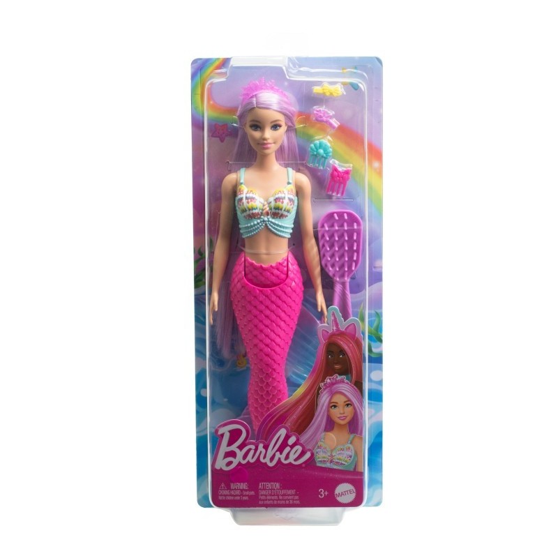 Lalka Barbie Syrenka Długie włosy
