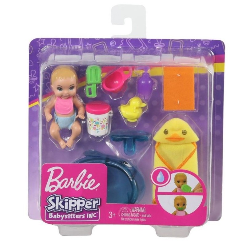 Lalka Barbie Skipper dziecko + akcesoria Kogucik