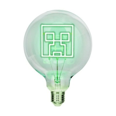 Żarówka LED Neon Minecraft Creeper