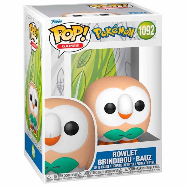 Figurka Funko POP! Pokemon Rowlet - Brindibou - Bauz nr 1092