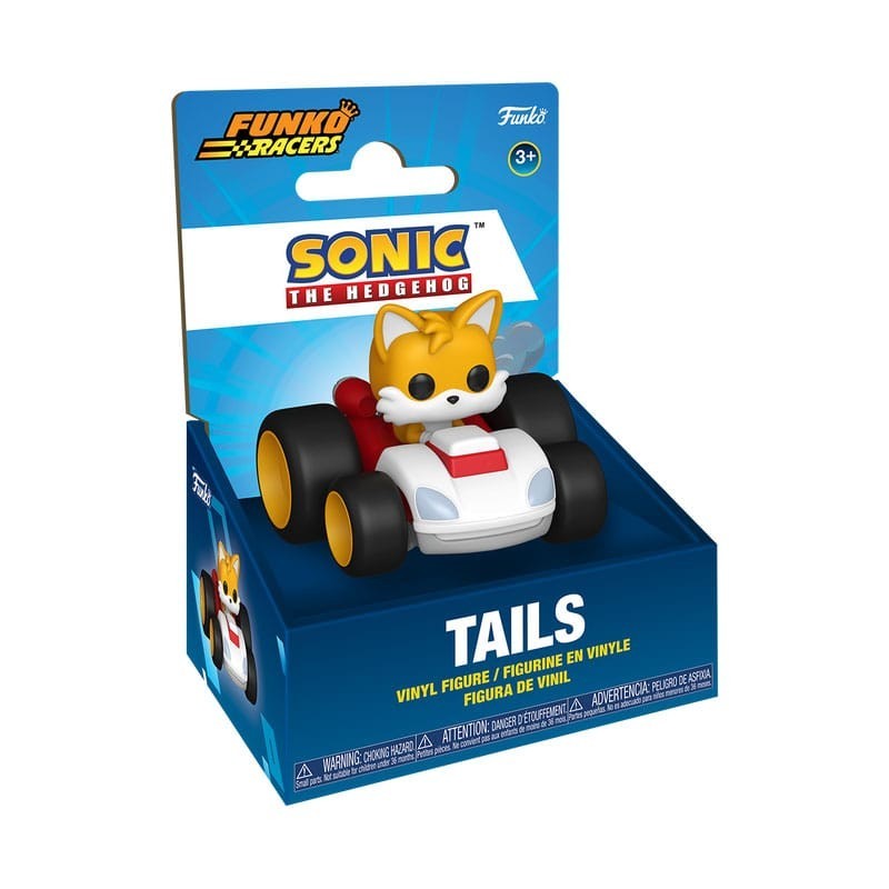 Minifigurka Sonic The Hedgehog Super Racers Diecast Tails 5 cm