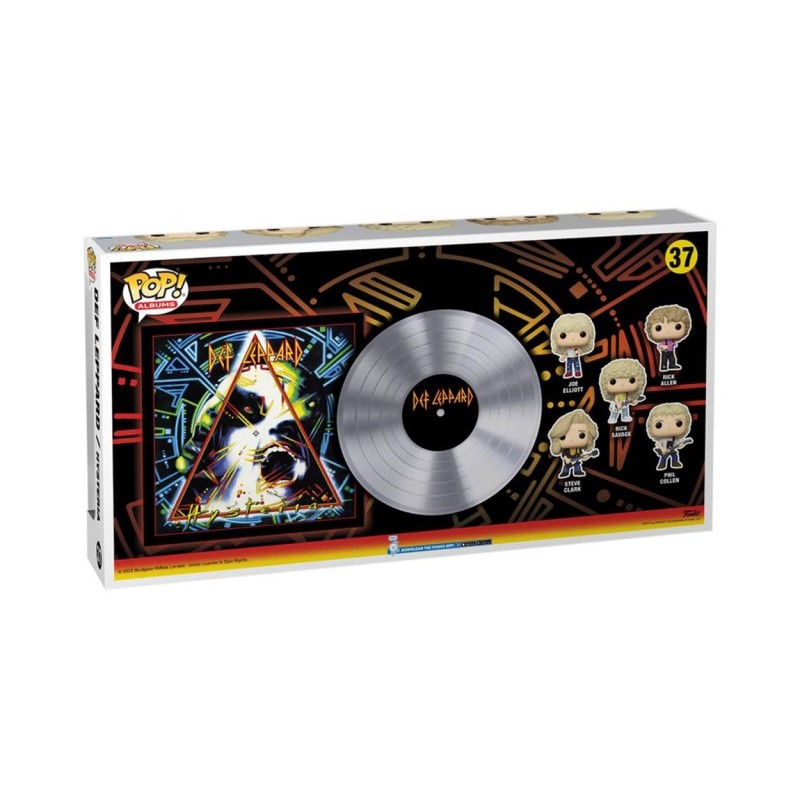Funko POP! Albums: Def Leppard - Joe Elliott, Rick Allen, Rick Savage, Steve Clark & Phil Collen