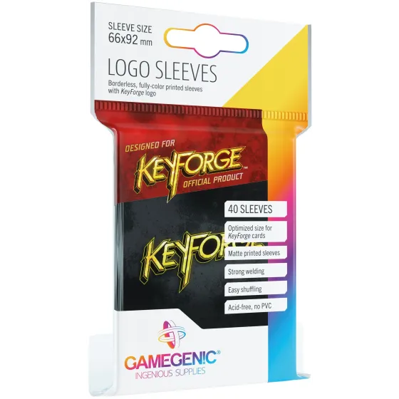 Gamegenic: KeyForge - Logo Sleeves Black