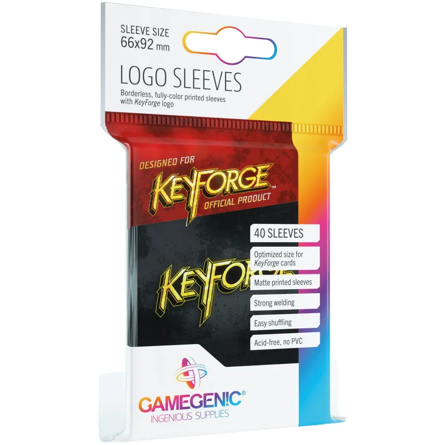 Gamegenic: KeyForge - Logo Sleeves Black