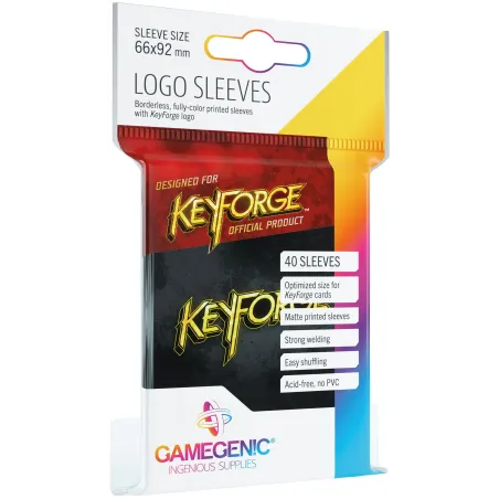 Gamegenic: KeyForge - Logo Sleeves Black