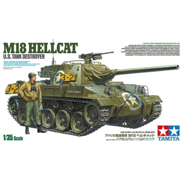 Tamiya 35376 1:35 U.S. Tank Destroyer M18 Hellcat