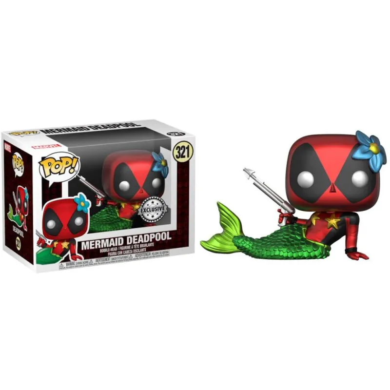 Figurka Funko POP + koszulka Marvel Deadpool Mermaid Exclusive rozmiar XL