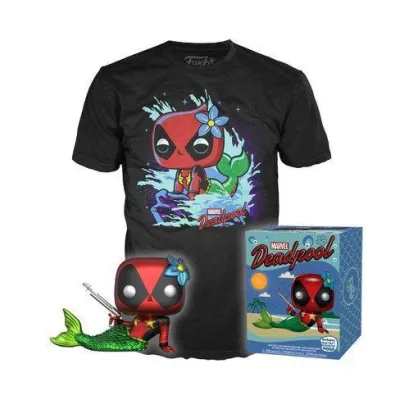 Figurka Funko POP + koszulka Marvel Deadpool Mermaid Exclusive rozmiar XL