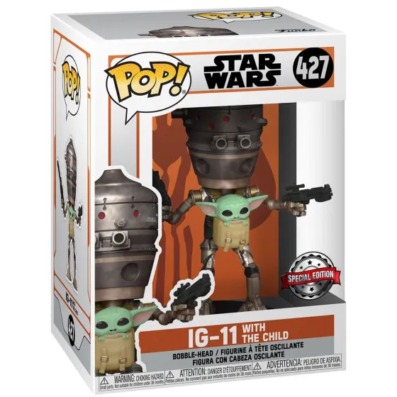 Figurka Funko POP + koszulka Star Wars IG-11 With the Child Exclusive rozmiar M