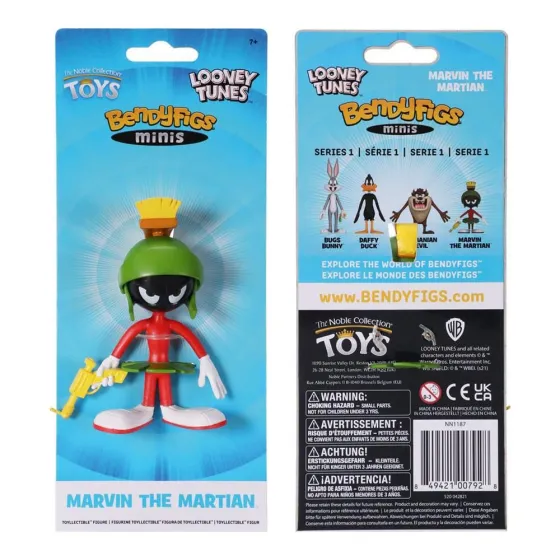 Figurka Marvin the Martian 11 cm mini Bendyfig Looney Tunes