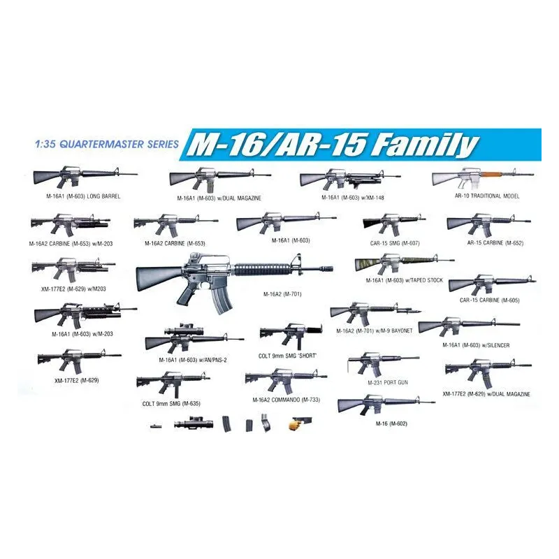 Dragon 3801 1:35 M-16/AR-15 Family