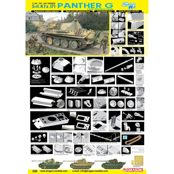 Dragon 6268 1:35 Sd.Kfz.171 Panther G Late Production