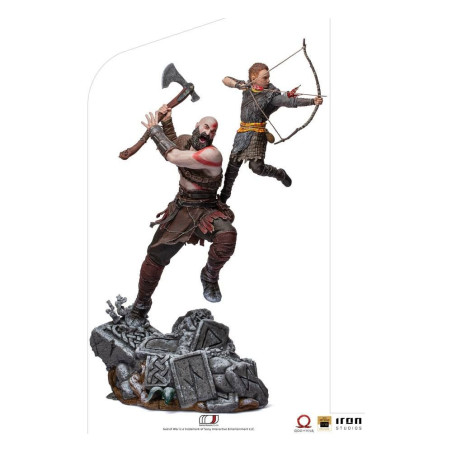 Figurka Kratos and Atreus God of War Statue Art Scale 1/10