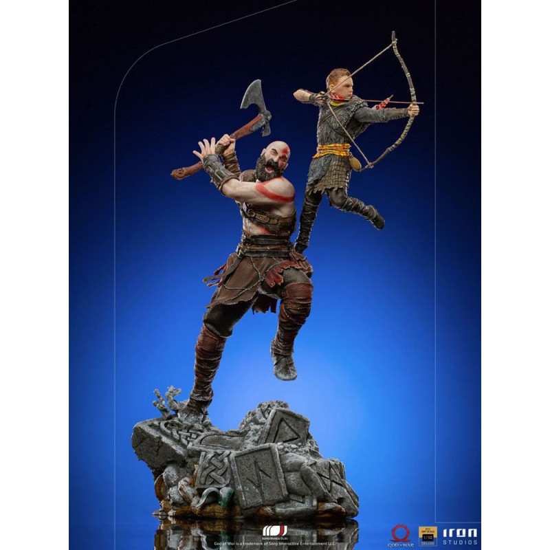 Figurka Kratos and Atreus God of War Statue Art Scale 1/10