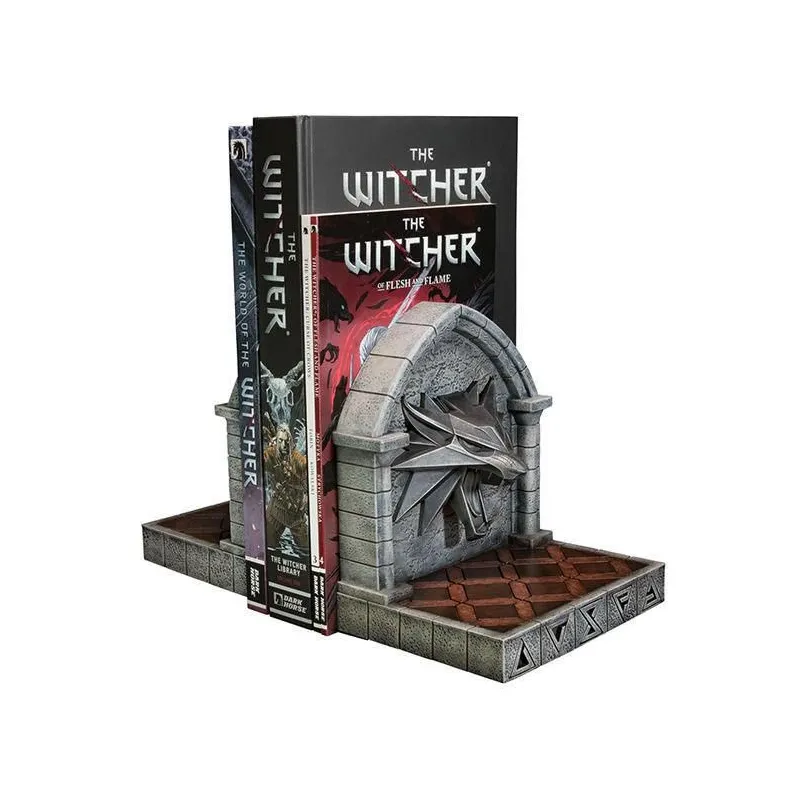 Podpórki pod książki The Witcher 3: Wild Hunt Bookends The Wolf 20 cm The Dark Horse