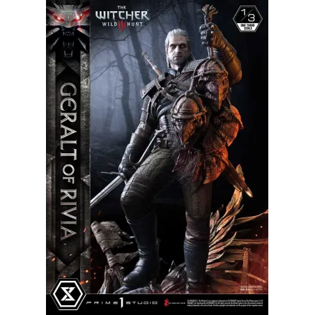 Statuetka Witcher 3 Wild Hunt 1/3 Geralt von Riva 88 cm Prime 1