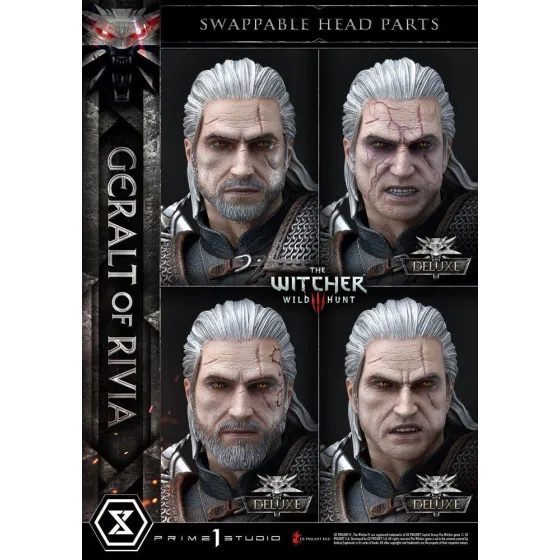 Statuetka Witcher 3 Wild Hunt 1/3 Geralt von Riva Deluxe Version 88 cm Prime 1