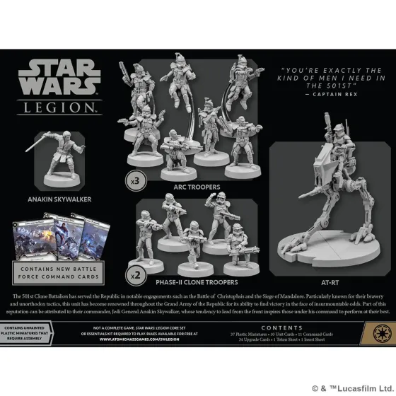 Star Wars: Legion - 501st Legion - Battle Force Starter Kit