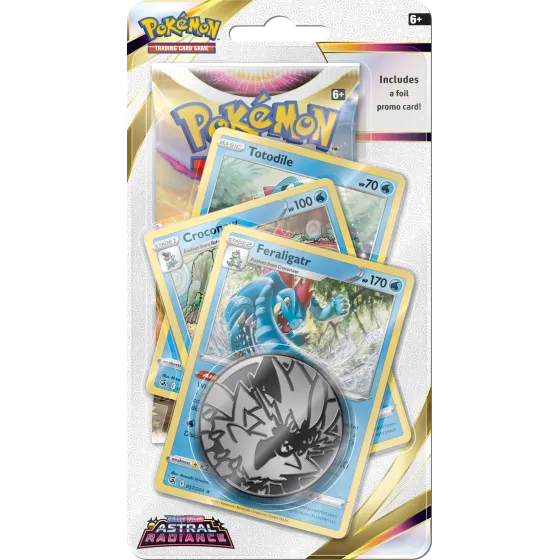 Karty i moneta Pokémon TCG Astral Radiance Premium Feraligatr