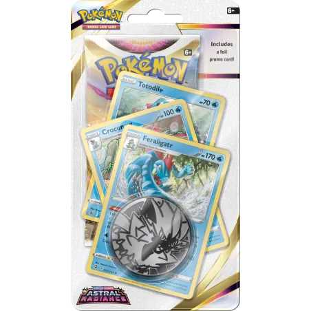 Karty i moneta Pokémon TCG Astral Radiance Premium Feraligatr