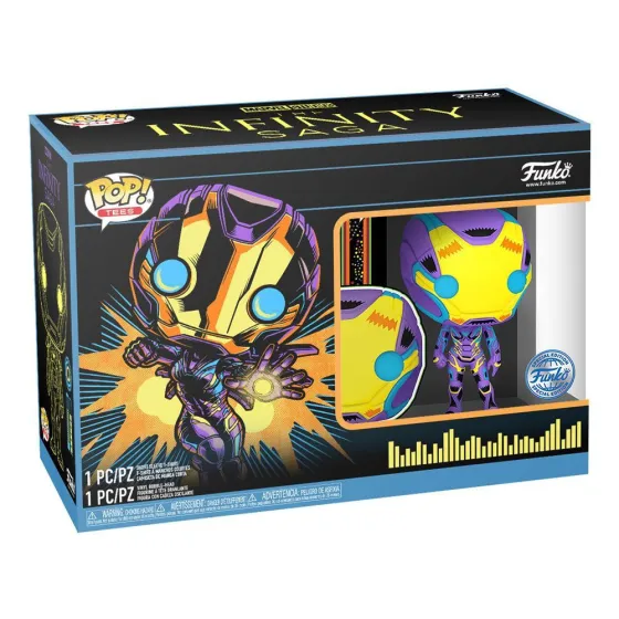 Figurka i T-Shirt (M) Funko Pop! & Tee (Adult): Marvel Blacklight S2 - Rescue