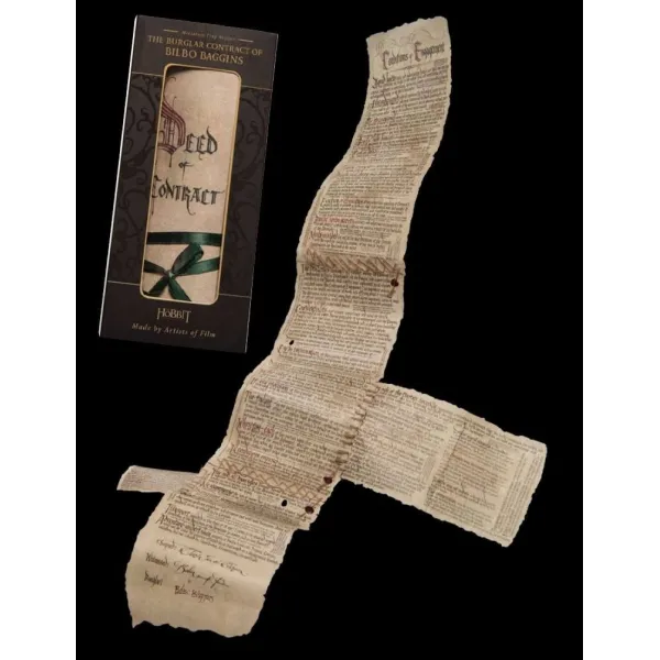 The Hobbit Mini Replica The Burglar Contract of Bilbo Baggins