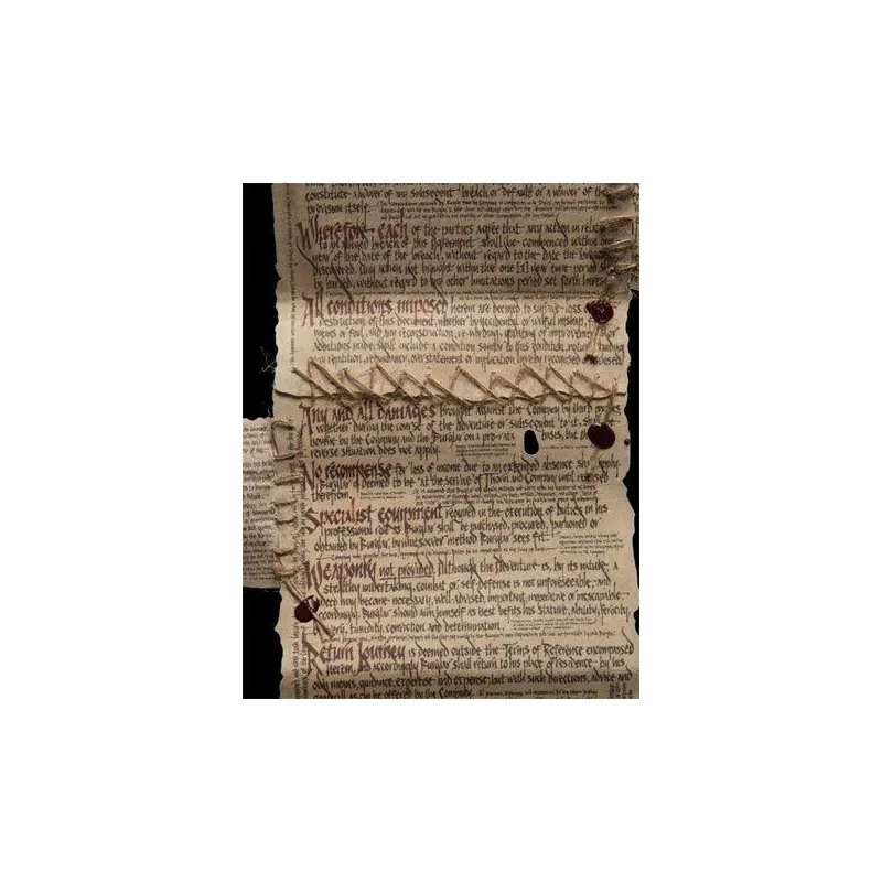 The Hobbit Mini Replica The Burglar Contract of Bilbo Baggins