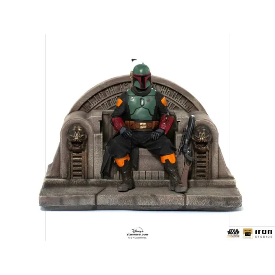 Figurka Boba Fett on Throne 18 cm Star Wars The Mandalorian Deluxe Art Scale 1/10