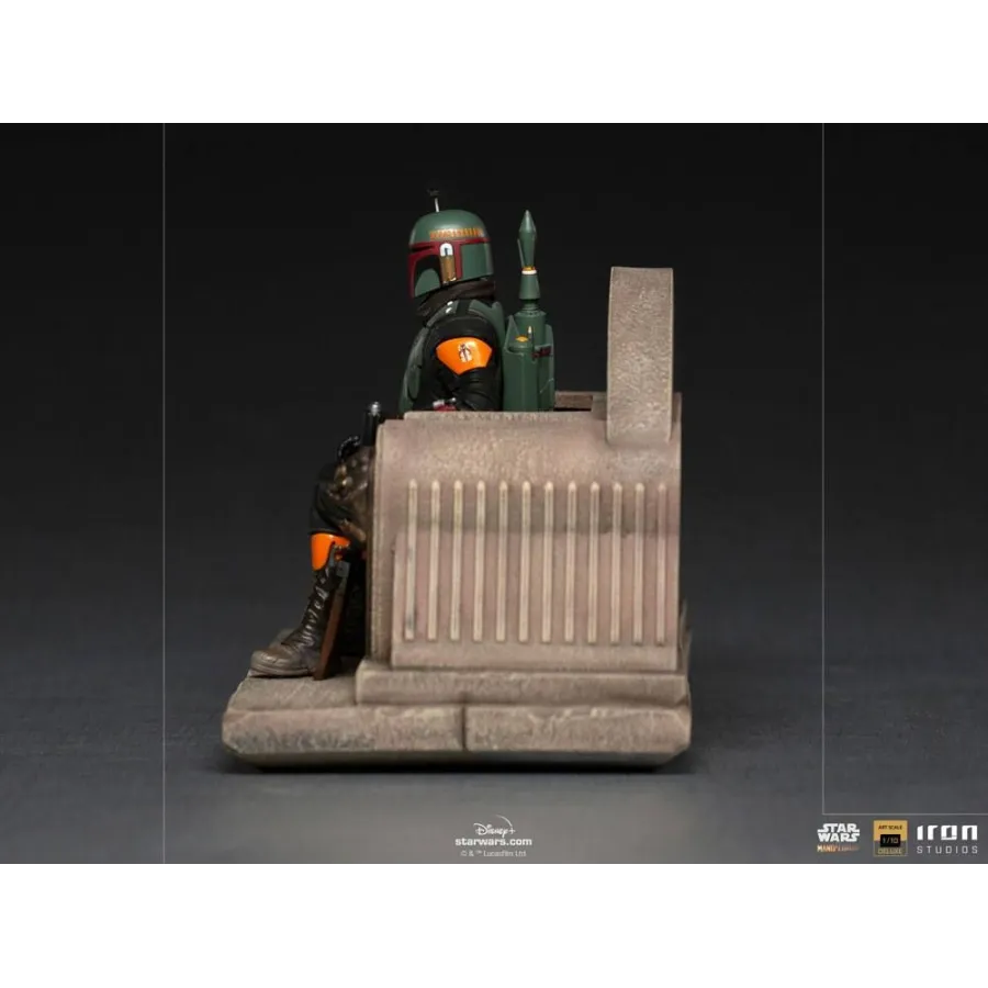 Figurka Boba Fett on Throne 18 cm Star Wars The Mandalorian Deluxe Art Scale 1/10