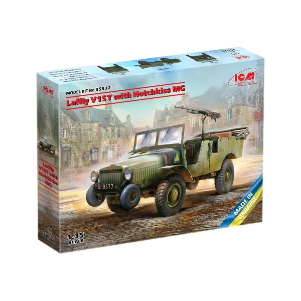 ICM 35572 1:35 Laffly V15T with Hotchkiss machine gun