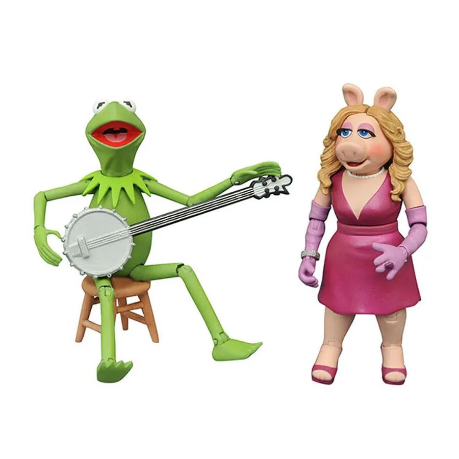 Figurki Muppets Best Of 1 Kermit & Miss Piggy 13 cm