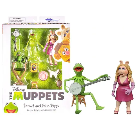 Figurki Muppets Best Of 1 Kermit & Miss Piggy 13 cm