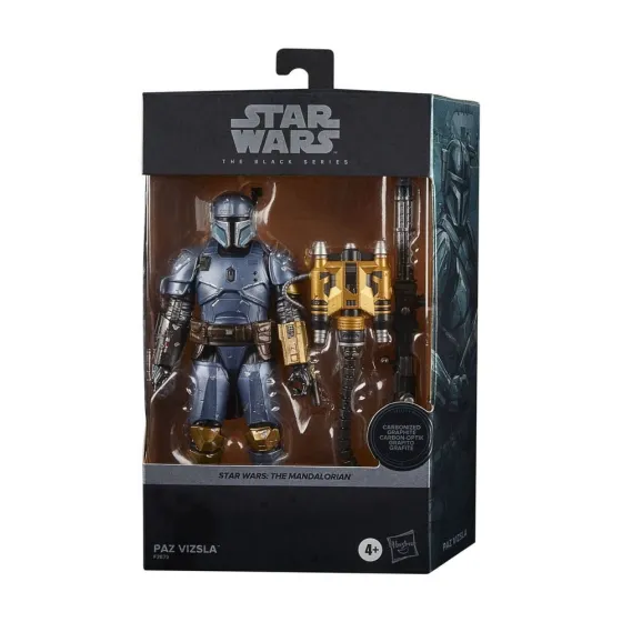 Figurka F2879 Paz Vizsla 15 cm Star Wars The Mandalorian Black Series Carbonized 2021