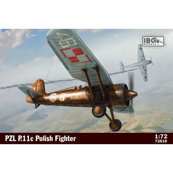 PZL P.11c Polish Fighter No. 72519 skala 1:72 IBG
