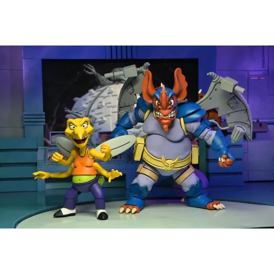 Figurki Wingnut & Screwloose 18 cm Teenage Mutant Ninja Turtles 1987 2-Pack NECA