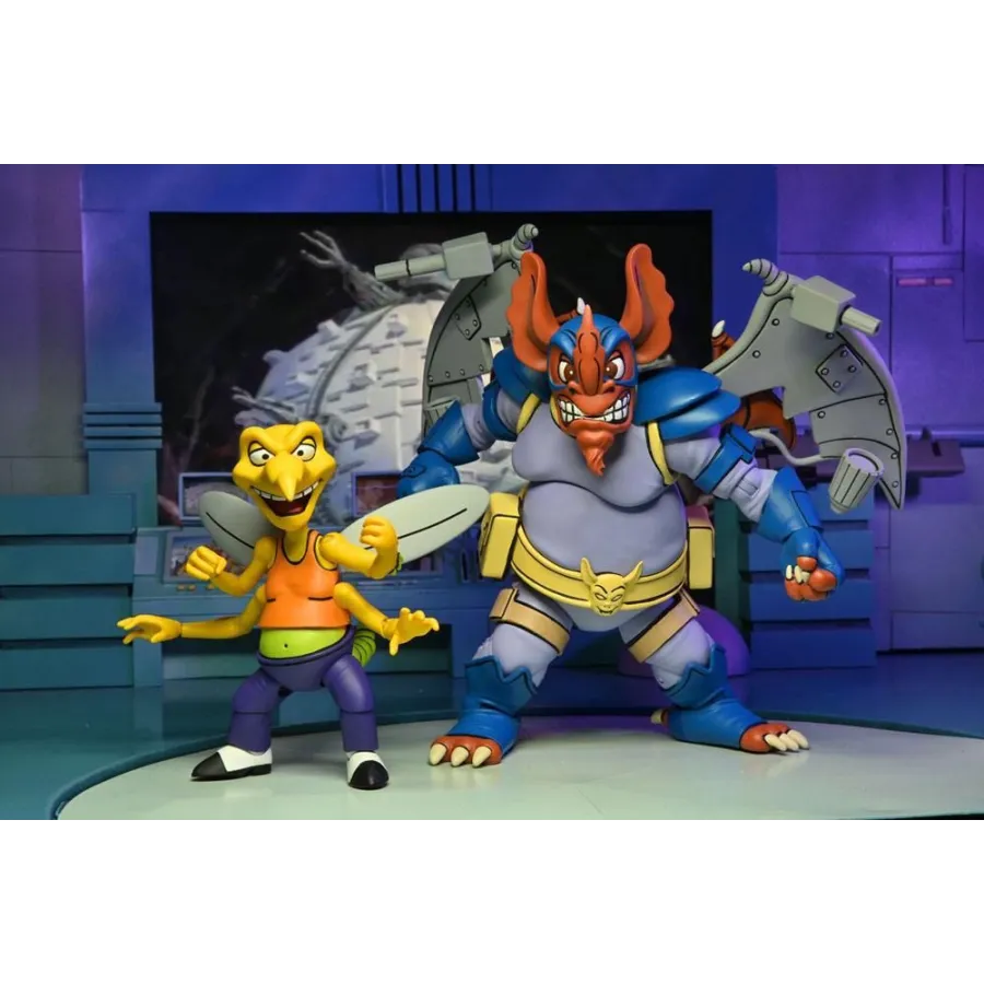 Figurki Wingnut & Screwloose 18 cm Teenage Mutant Ninja Turtles 1987 2-Pack NECA