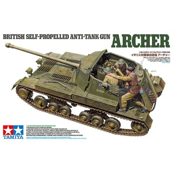 Tamiya 35356 1:35 British Anti Tank Gun Archer Self Propelled