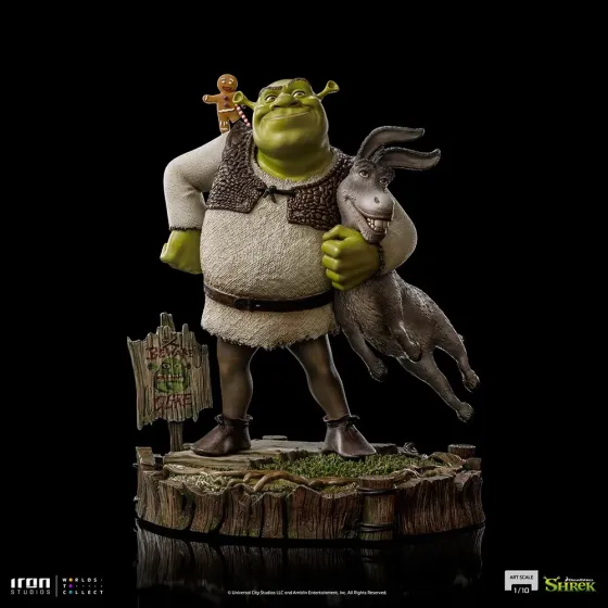 Figurka Shrek Donkey and The Gingerbread Man 26 cm Deluxe Art Scale 1/10