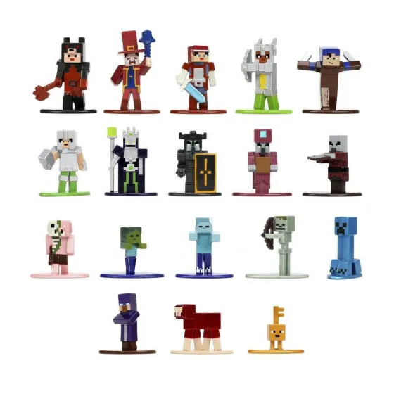 Figurki 18-Pack Minecraft: Wave 7 Metalfigs Diecast Mini Figures