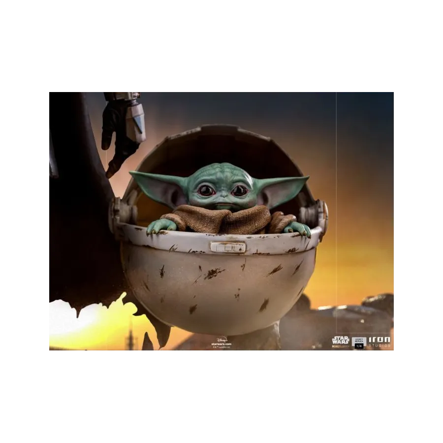 Figurka Mandalorian and The Child 57 cm  Star Wars: The Mandalorian Legacy Replica 1/4 Iron Studios