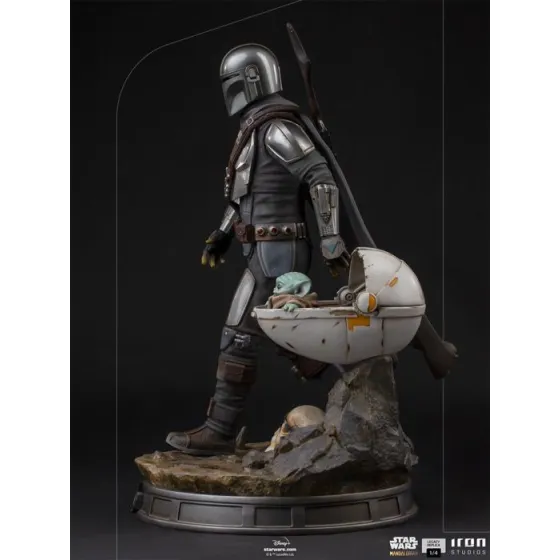 Figurka Mandalorian and The Child 57 cm  Star Wars: The Mandalorian Legacy Replica 1/4 Iron Studios