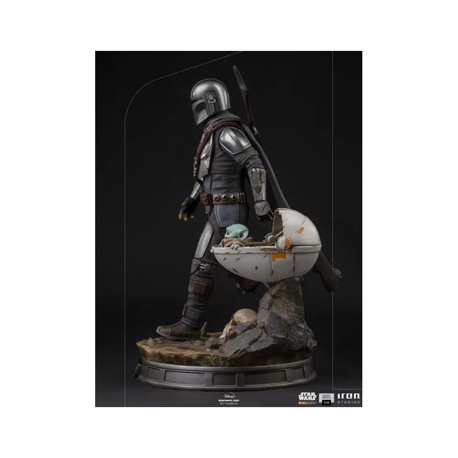 Figurka Mandalorian and The Child 57 cm  Star Wars: The Mandalorian Legacy Replica 1/4 Iron Studios