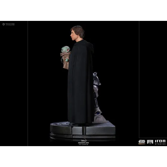 Figurka Luke Skywalker, R2-D2 and Grogu 54 cm Star Wars: The Mandalorian Legacy Replica 1/4