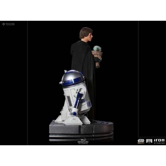 Figurka Luke Skywalker, R2-D2 and Grogu 54 cm Star Wars: The Mandalorian Legacy Replica 1/4