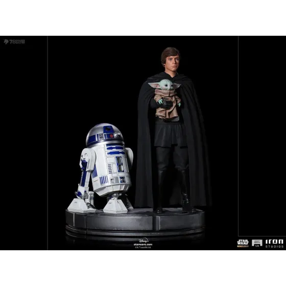 Figurka Luke Skywalker, R2-D2 and Grogu 54 cm Star Wars: The Mandalorian Legacy Replica 1/4